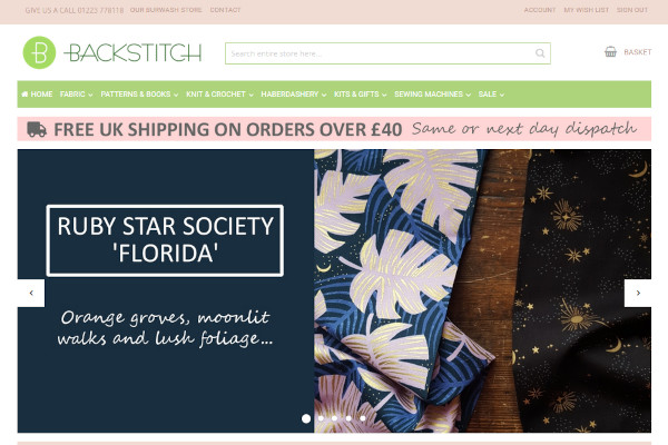 Backstitch Fabric & Haberdashery
