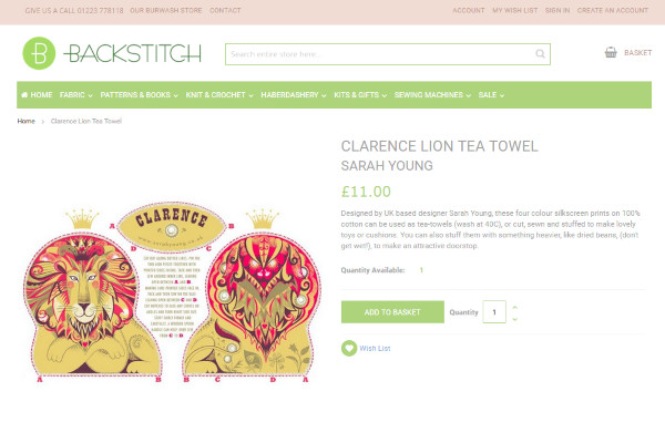 Backstitch Fabric & Haberdashery