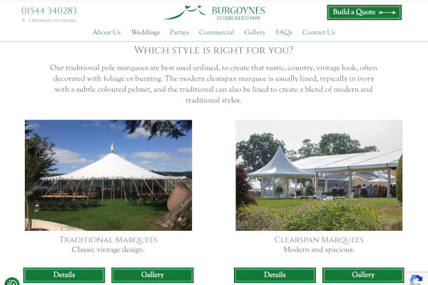 Burgoynes Marquees