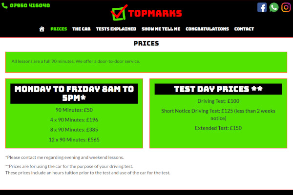 Topmarks Driving School